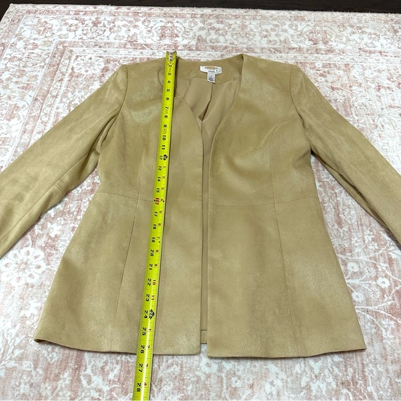 Talbots Suede Blazer Jacket With Pockets - Picture 8 of 10